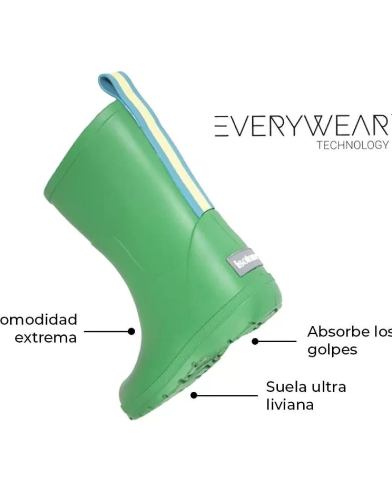 Boy OTRAS MARCAS Wellington Boots-Boy Wellington Boots Botas De Agua Isotoner Verde