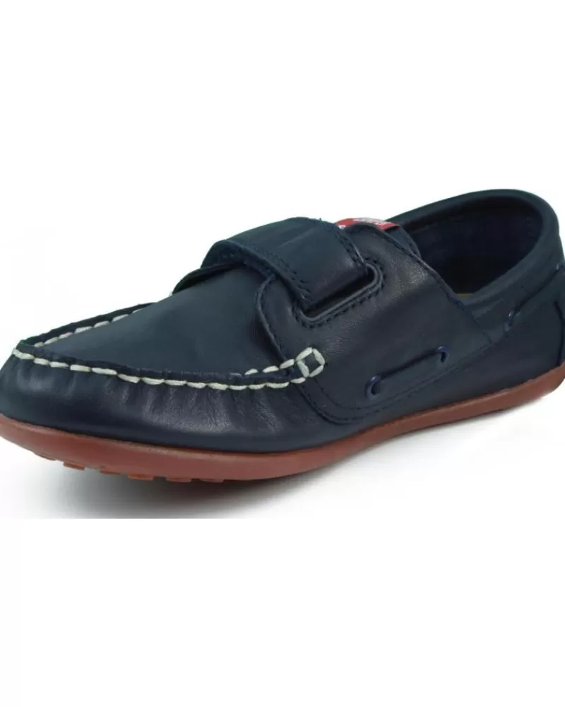 Boy CAMPER Boat Shoes-Girl And Boy Boat Shoes Ninos Krypton Denim Way Honey Marino