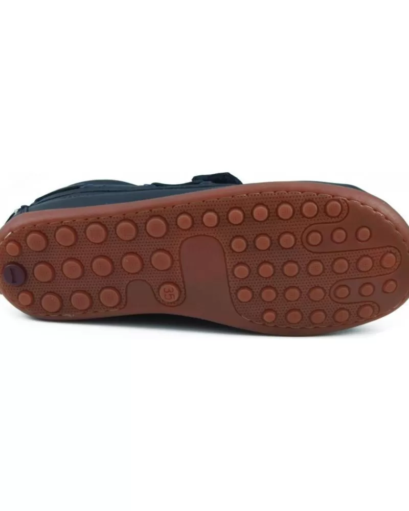 Boy CAMPER Boat Shoes-Girl And Boy Boat Shoes Ninos Krypton Denim Way Honey Marino