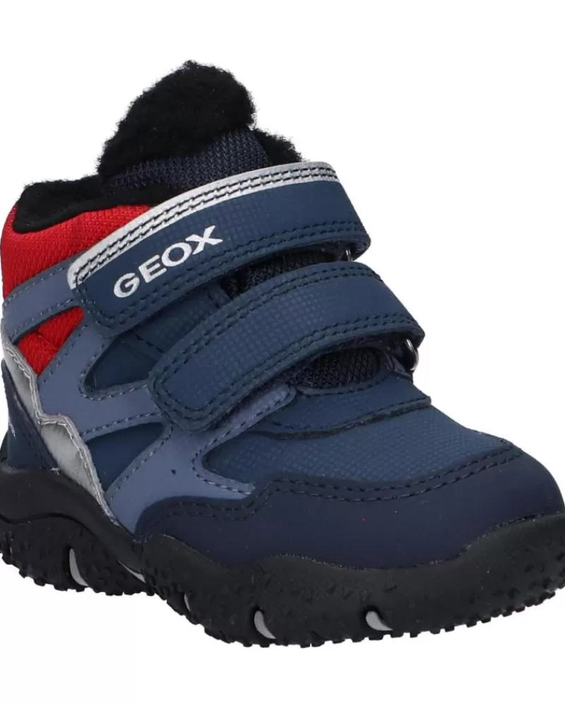 Boy GEOX Mid Boots-Girl And Boy Boots B2620B 0Cefu B Baltic Boy B Abx C0735 Navy-Red