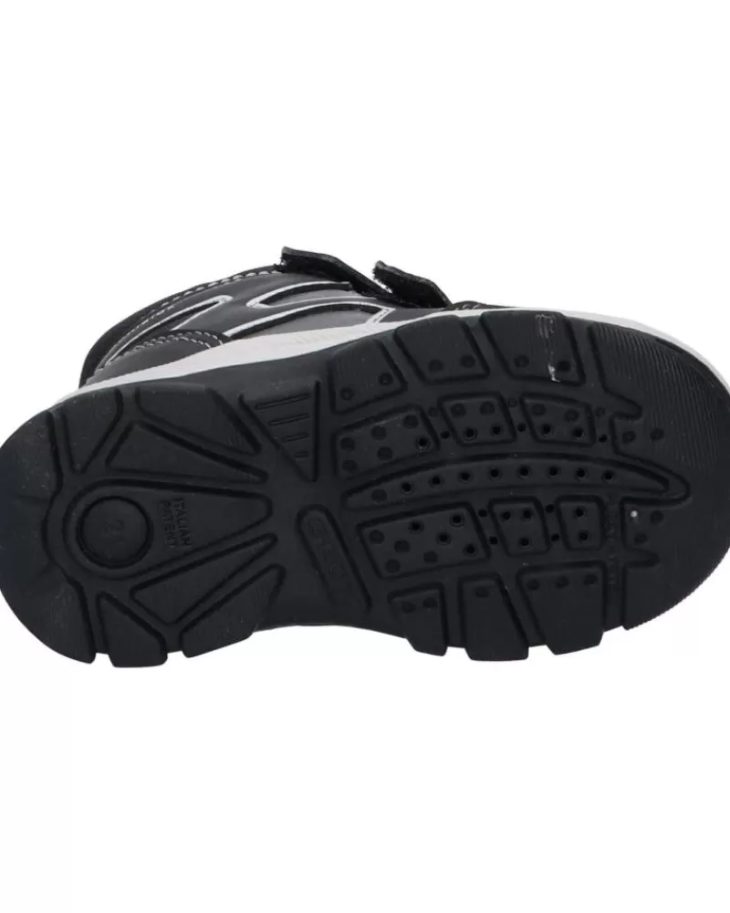 Boy GEOX Mid Boots-Girl And Boy Boots B263Vd 0Fu54 B Flanfil Boy B Abx C0017 Black-Grey