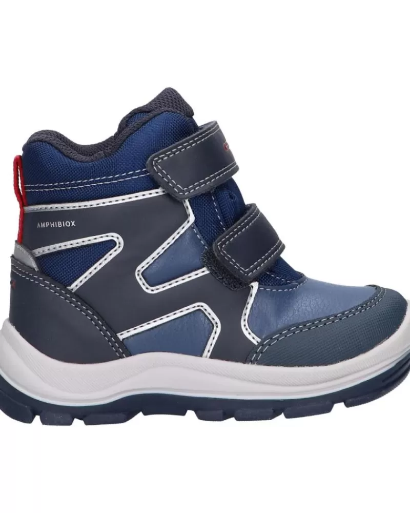 Boy GEOX Mid Boots-Girl And Boy Boots B263Vd 0Fu54 B Flanfil Boy B Abx C4264 Navy-Blue