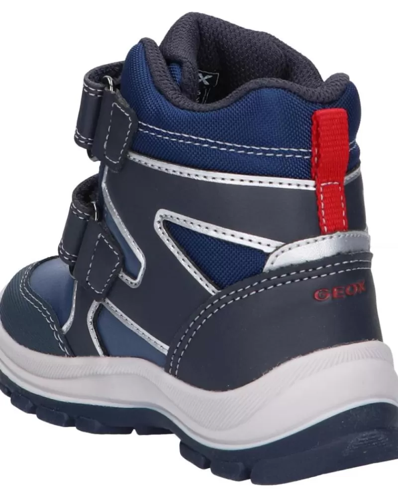 Boy GEOX Mid Boots-Girl And Boy Boots B263Vd 0Fu54 B Flanfil Boy B Abx C4264 Navy-Blue