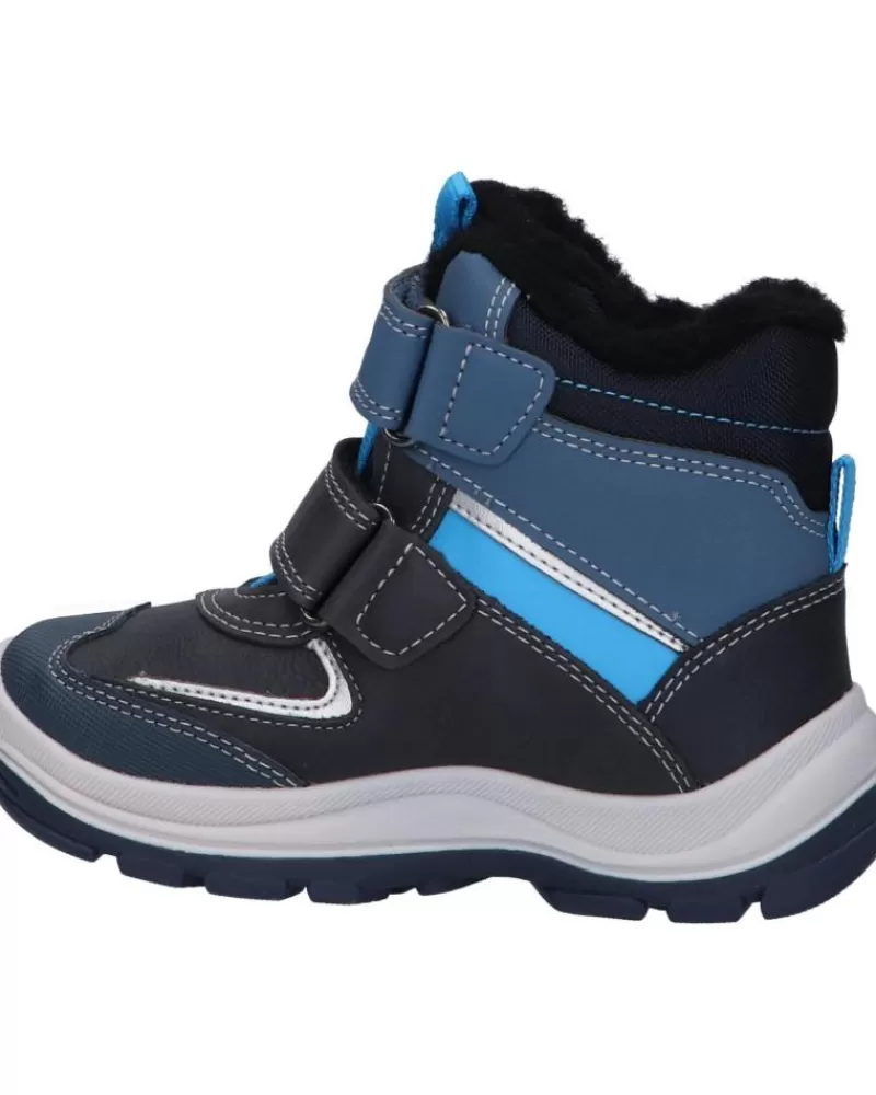 Boy GEOX Mid Boots-Girl And Boy Boots B263Vh 050Fu B Flanfil Boy B Abx C4231 Navy-Sky