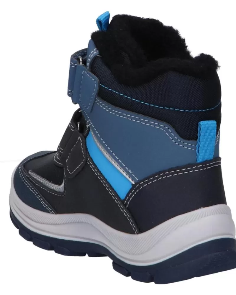 Boy GEOX Mid Boots-Girl And Boy Boots B263Vh 050Fu B Flanfil Boy B Abx C4231 Navy-Sky