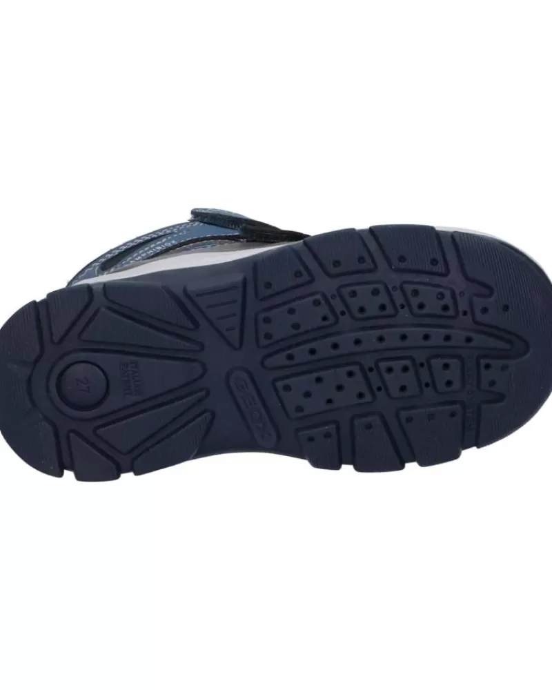 Boy GEOX Mid Boots-Girl And Boy Boots B263Vh 050Fu B Flanfil Boy B Abx C4231 Navy-Sky
