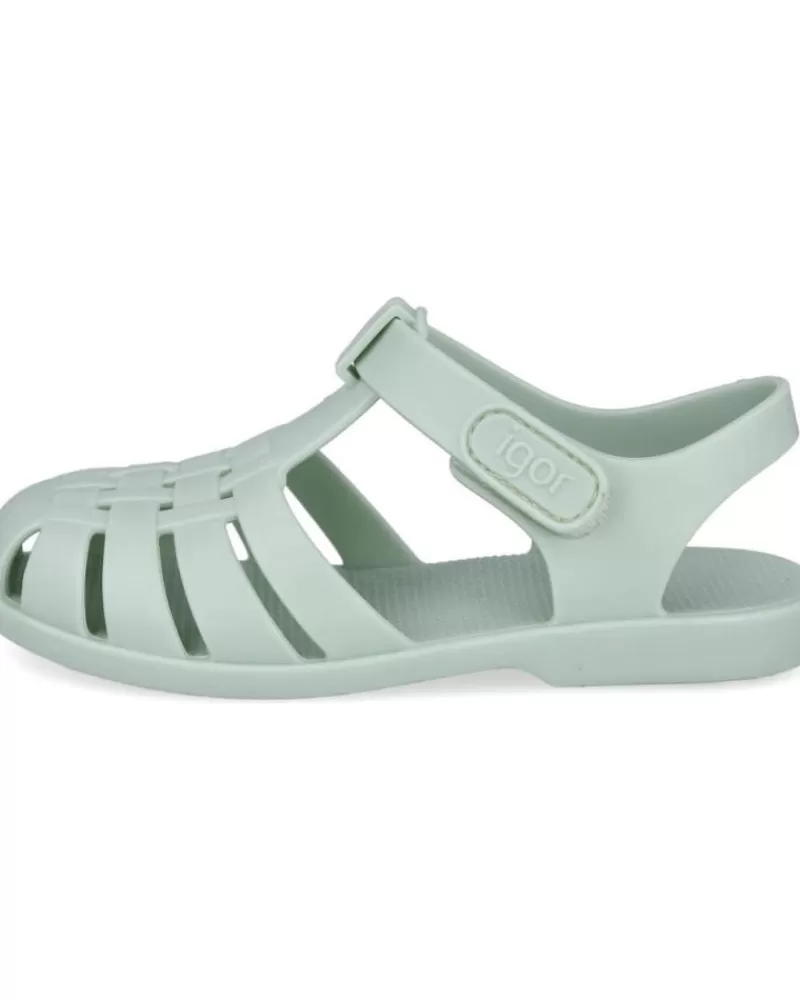 Boy IGOR Flip Flops-Girl And Boy Flip Flops Clasica Velcro Sandalias Cangrejer