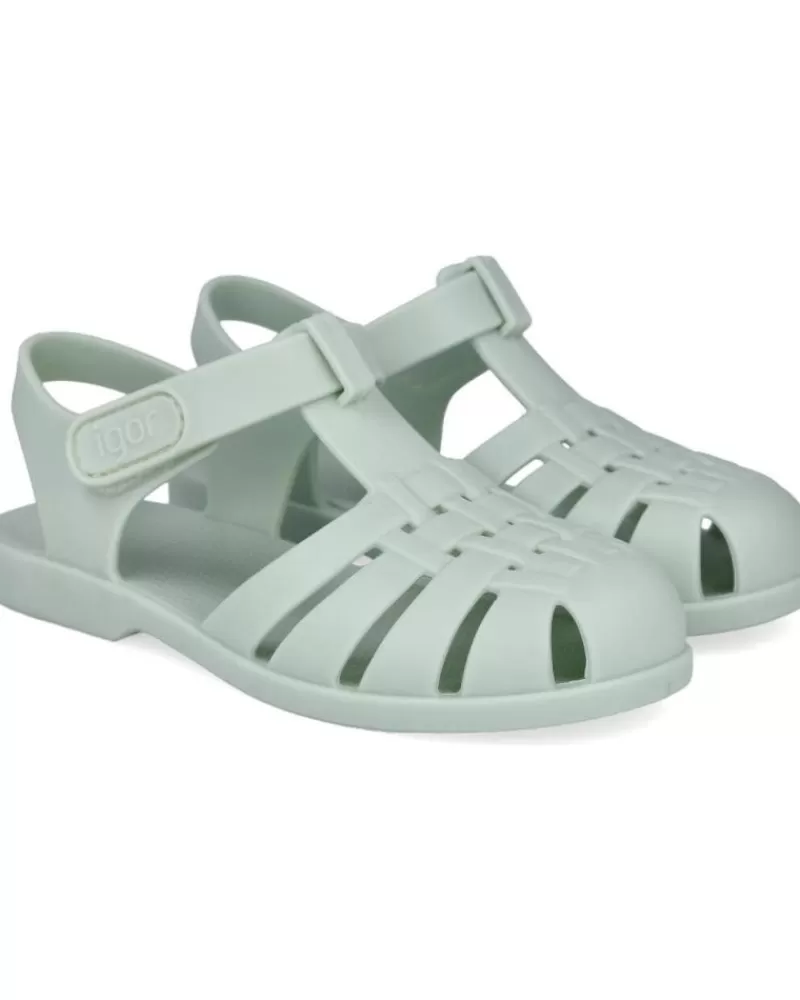 Boy IGOR Flip Flops-Girl And Boy Flip Flops Clasica Velcro Sandalias Cangrejer