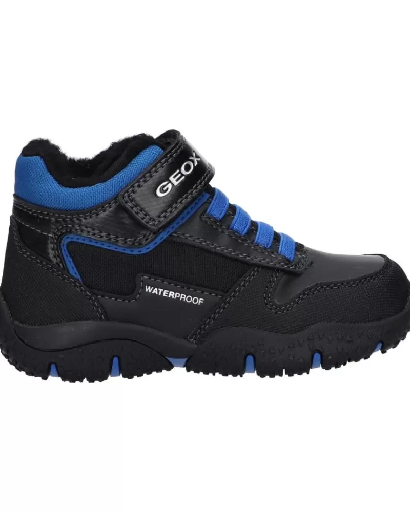 Boy GEOX Mid Boots-Girl And Boy B1642A 0Cefu B Baltic Boy B Wpf C0245 Black-Royal
