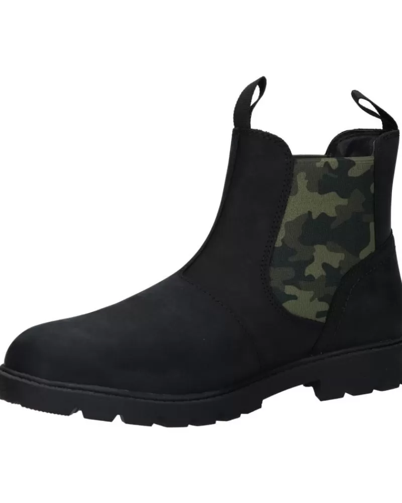 Boy GEOX Mid Boots-Girl And Boy J16Faa 000Ei J Shaylax Boy C9B3Y Black-Mimetic