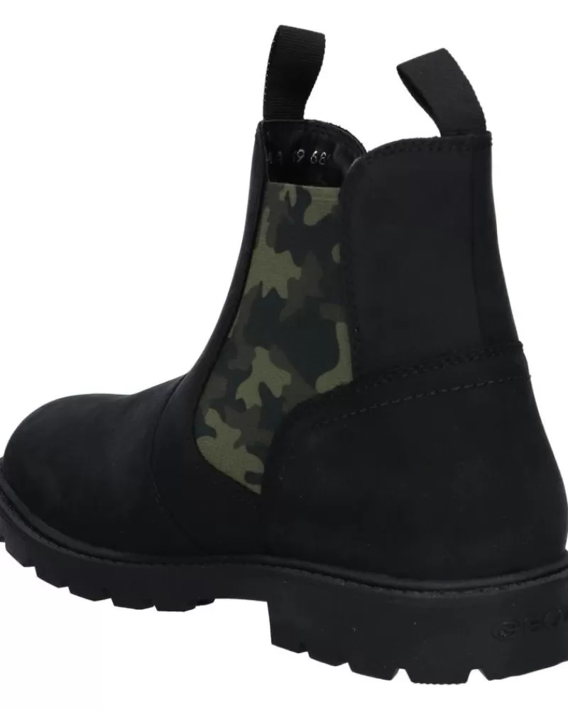 Boy GEOX Mid Boots-Girl And Boy J16Faa 000Ei J Shaylax Boy C9B3Y Black-Mimetic