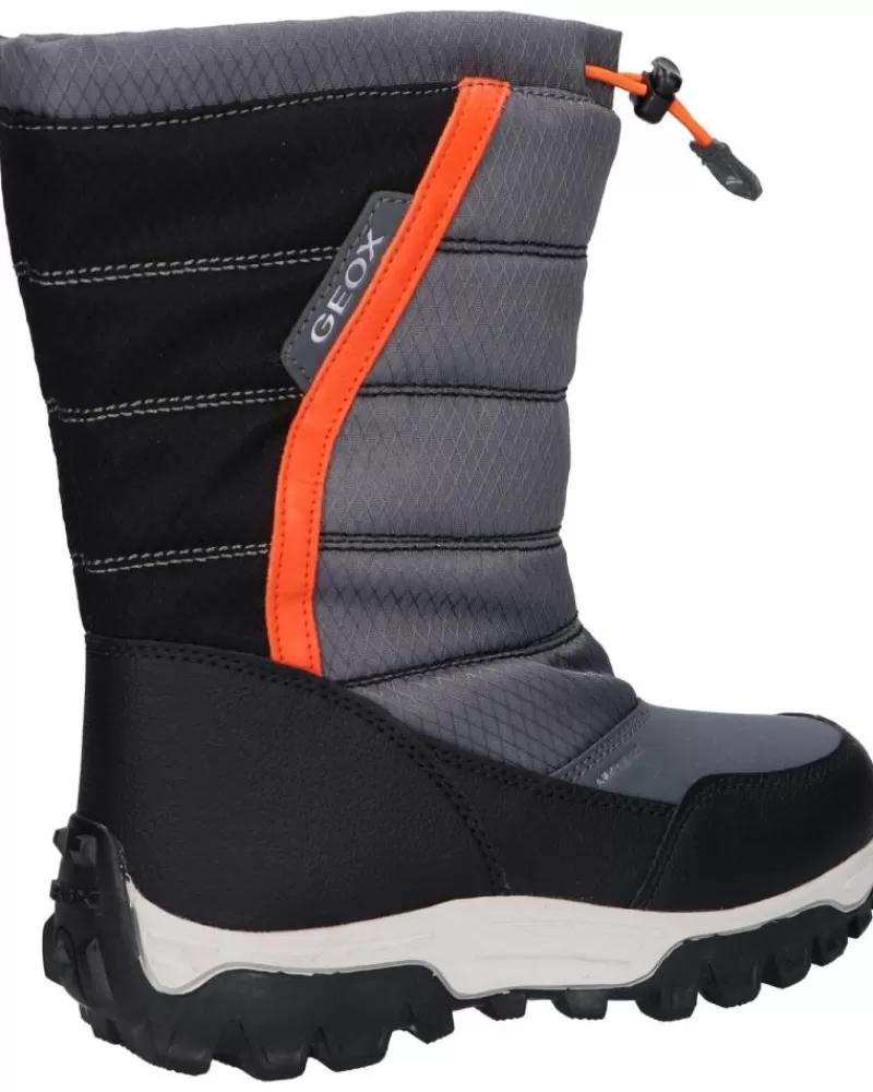 Boy GEOX Boots-Girl And Boy J26Fra 0Fu50 J Himalaya Boy B Abx C0904 Dk Grey-Orange
