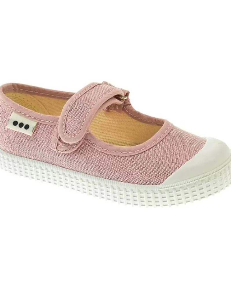 Boy POTOMAC House Slipers-Girl And Boy House Slipers Mercedes Brillante Velcro Rosa