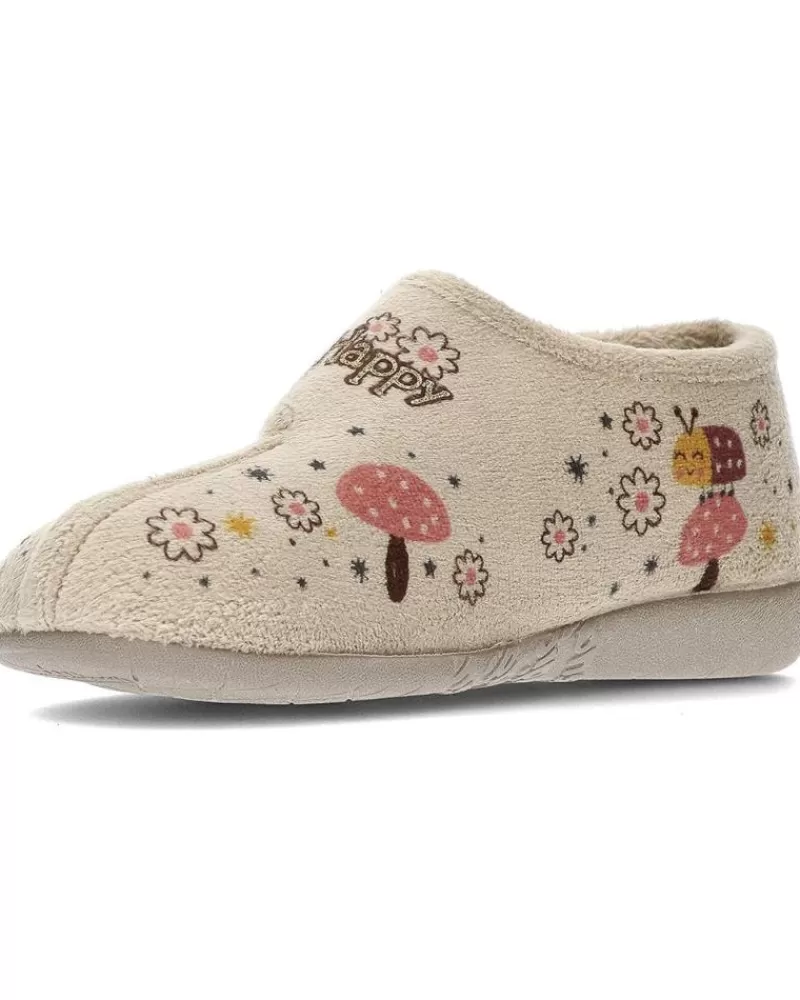 Boy VUL-LADI House Slipers-Girl And Boy House Slipers Pantufla Vulladi 4210 Abejitas Niquel
