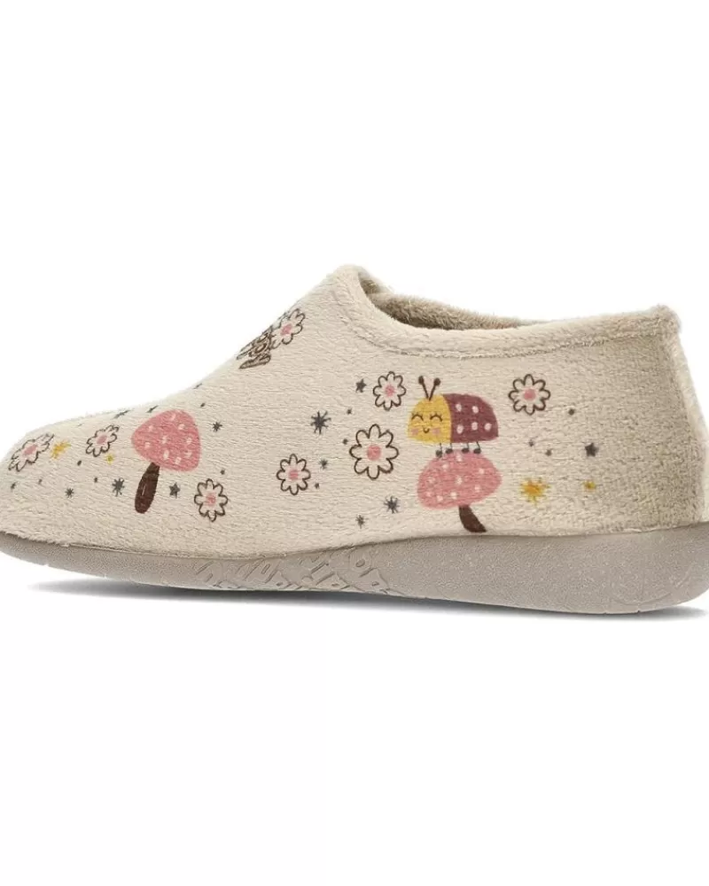 Boy VUL-LADI House Slipers-Girl And Boy House Slipers Pantufla Vulladi 4210 Abejitas Niquel