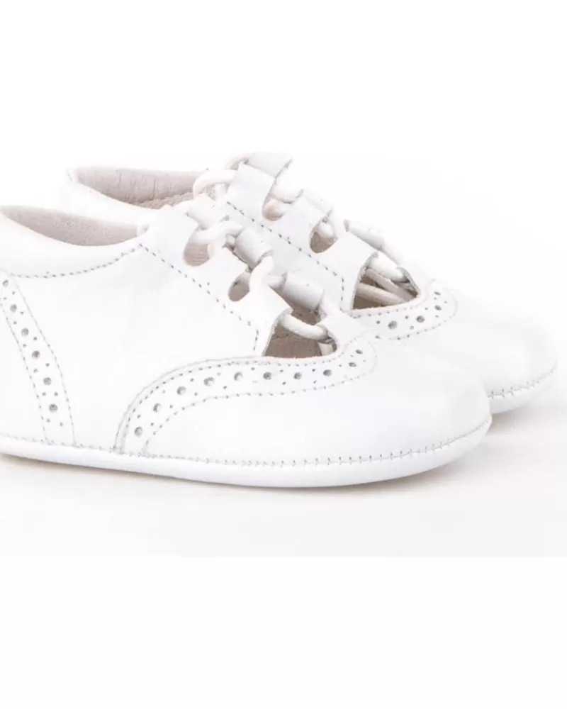 Boy ANGELITOS Infant-Girl And Boy Infant Zapato Patuco Piel 256 Blanco