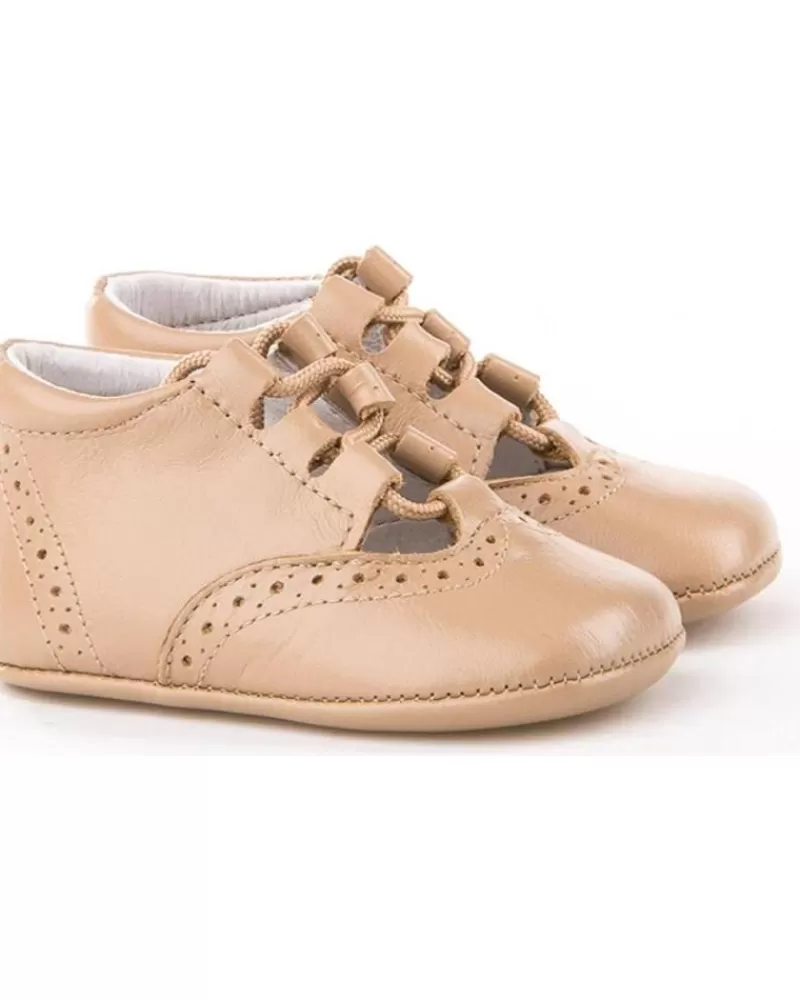 Boy ANGELITOS Infant-Girl And Boy Infant Zapato Patuco Piel 256 Camel