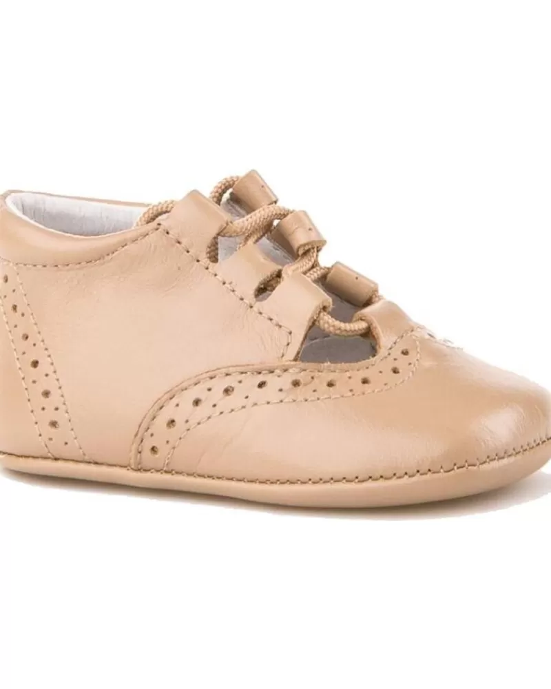 Boy ANGELITOS Infant-Girl And Boy Infant Zapato Patuco Piel 256 Camel