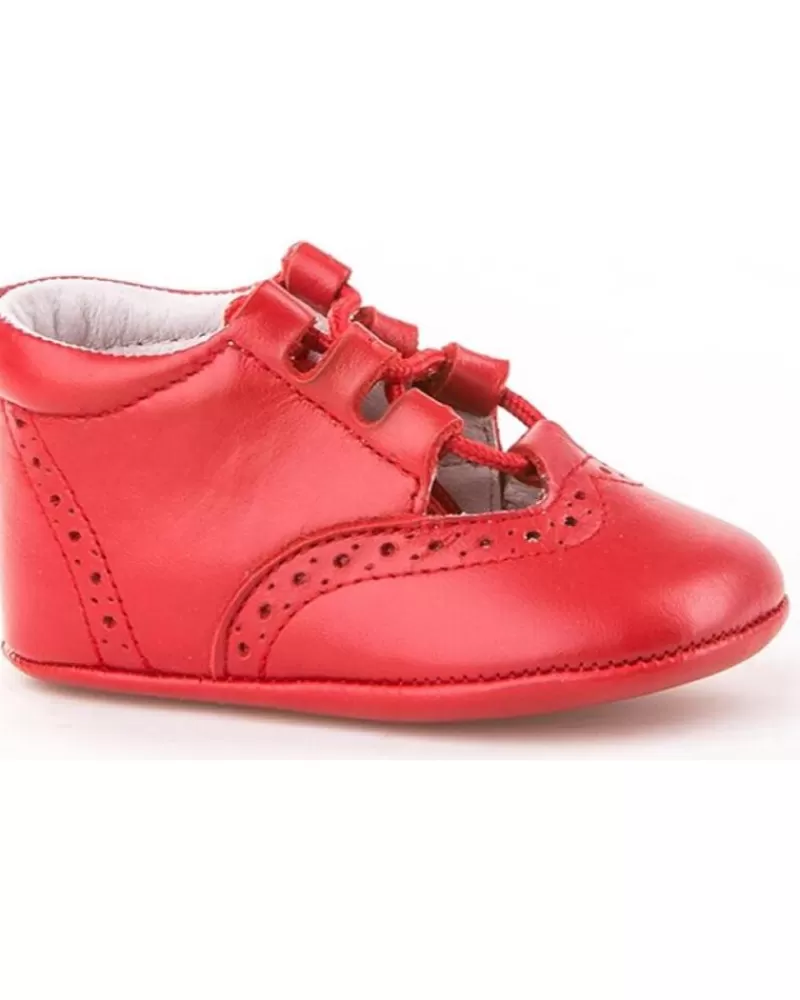 Boy ANGELITOS Infant-Girl And Boy Infant Zapato Patuco Piel 256 Rojo