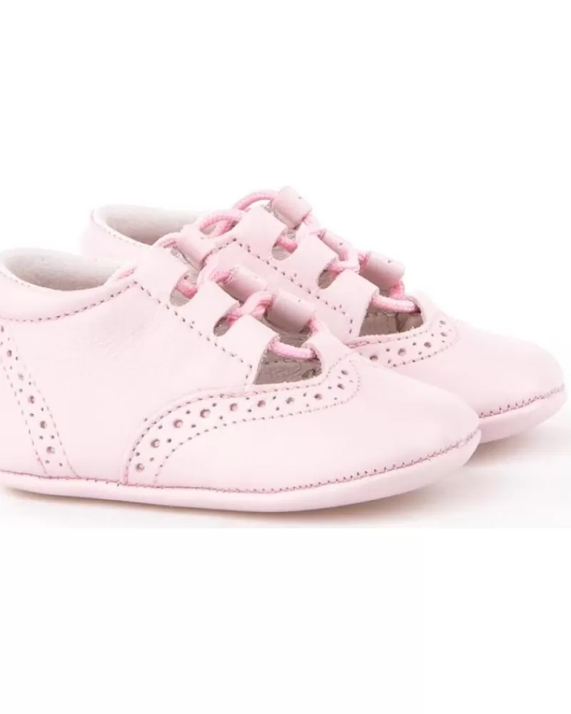 Boy ANGELITOS Infant-Girl And Boy Infant Zapato Patuco Piel 256 Rosa