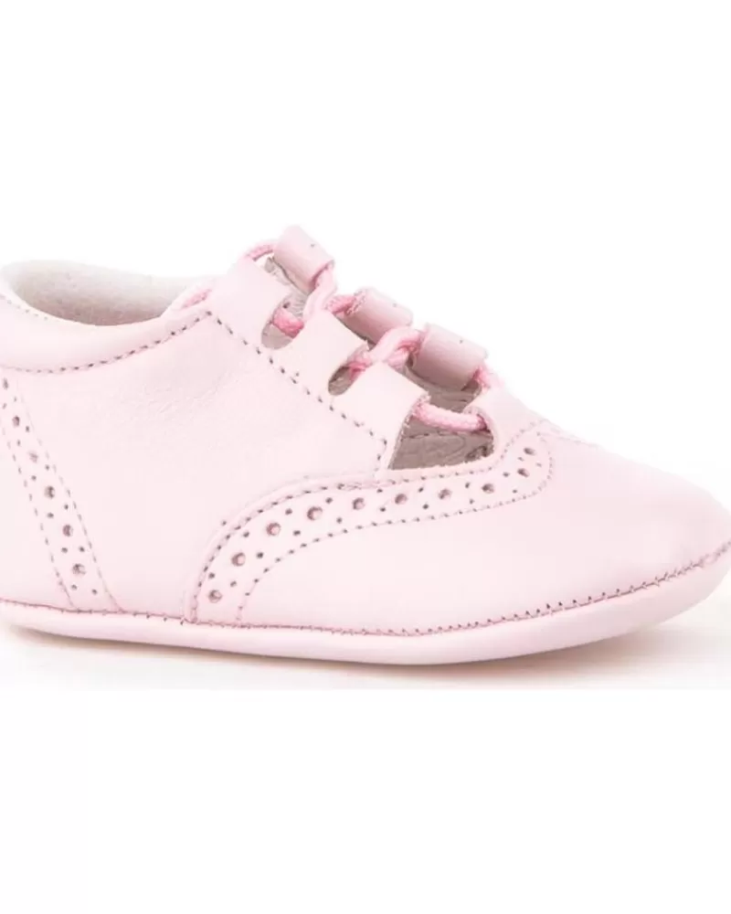 Boy ANGELITOS Infant-Girl And Boy Infant Zapato Patuco Piel 256 Rosa