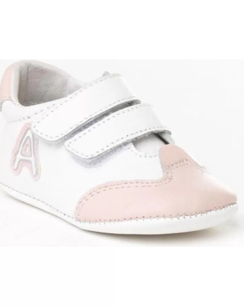 Boy ANGELITOS Infant-Girl And Boy Infant Zapato Patuco Piel 266 Rosa