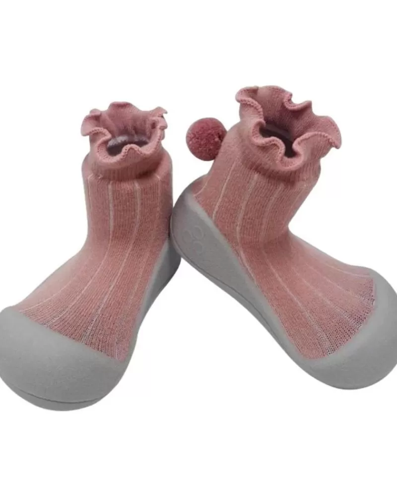 Girl ATTIPAS Infant-Girl And Boy Infant Nia Pom-Pom Pink Apo0101 Rosa
