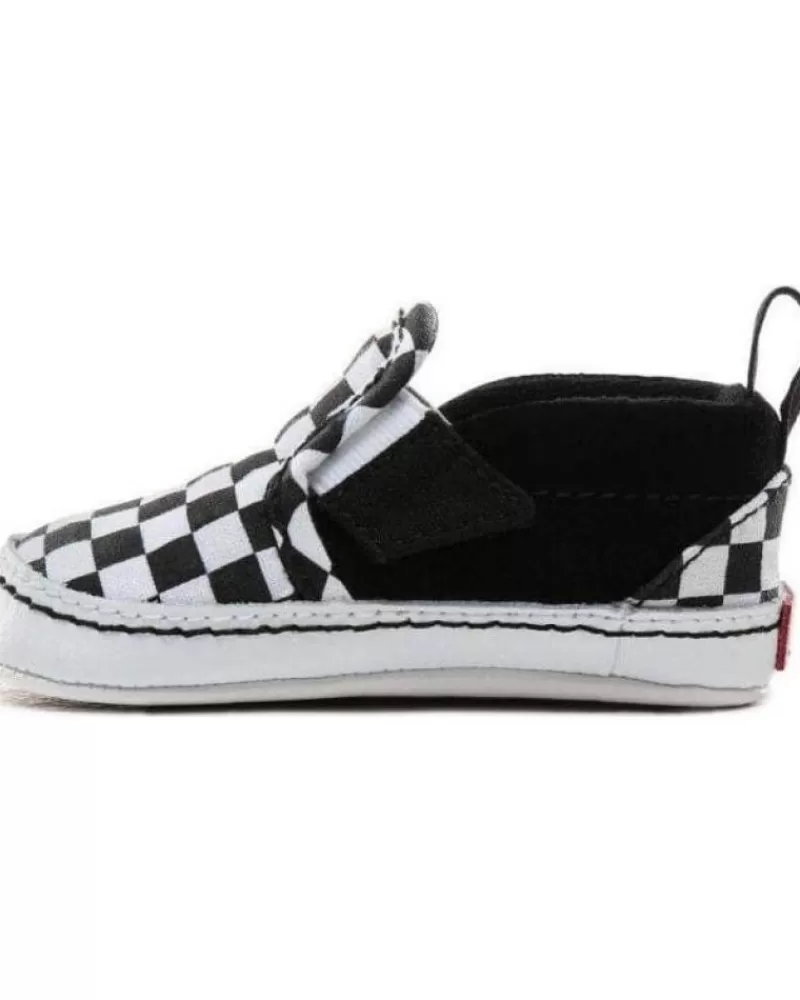 Boy VANS OFF THE WALL Infant-Girl And Boy Infant Zapatillas Bebe Vans In Slip-On V Crib Check Multicolor