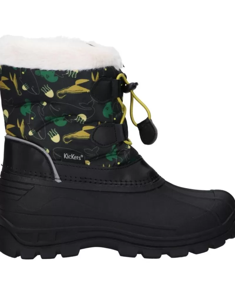 Boy KICKERS Mid Boots-Girl And Boy 653266-30 Sealsnow 202 Kaki