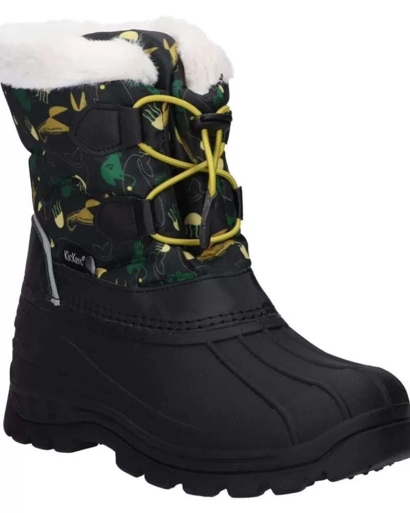 Boy KICKERS Mid Boots-Girl And Boy 653266-30 Sealsnow 202 Kaki