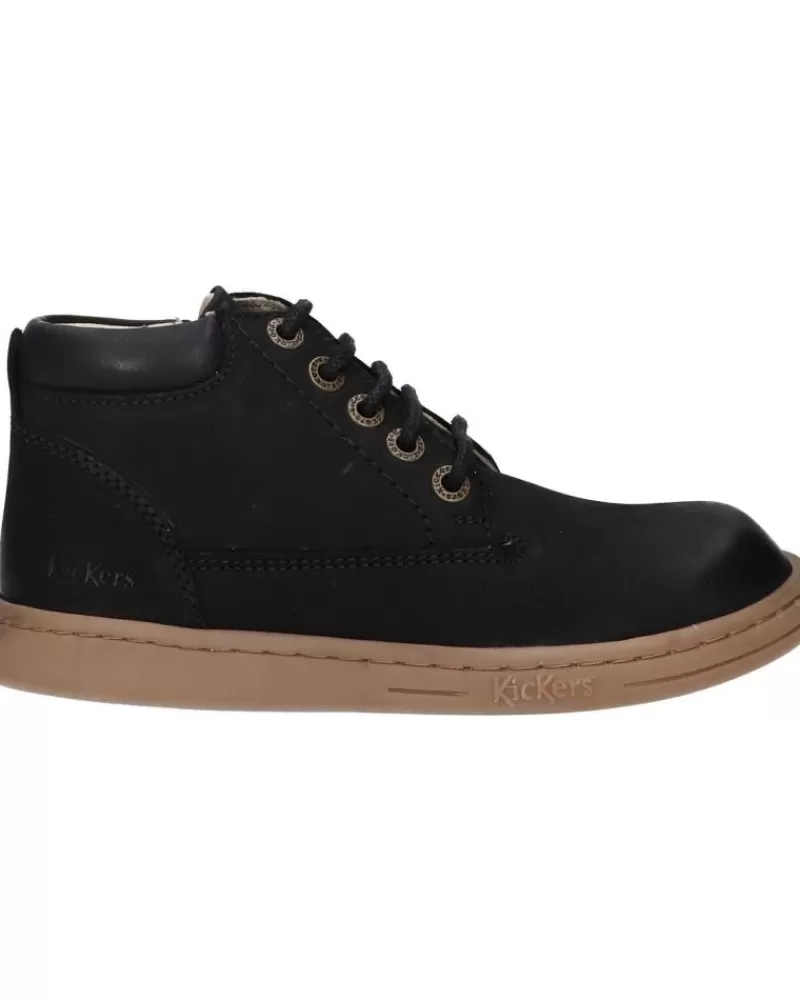 Boy KICKERS Mid Boots-Girl And Boy 785323-30 Tacland Golf 8 Noir