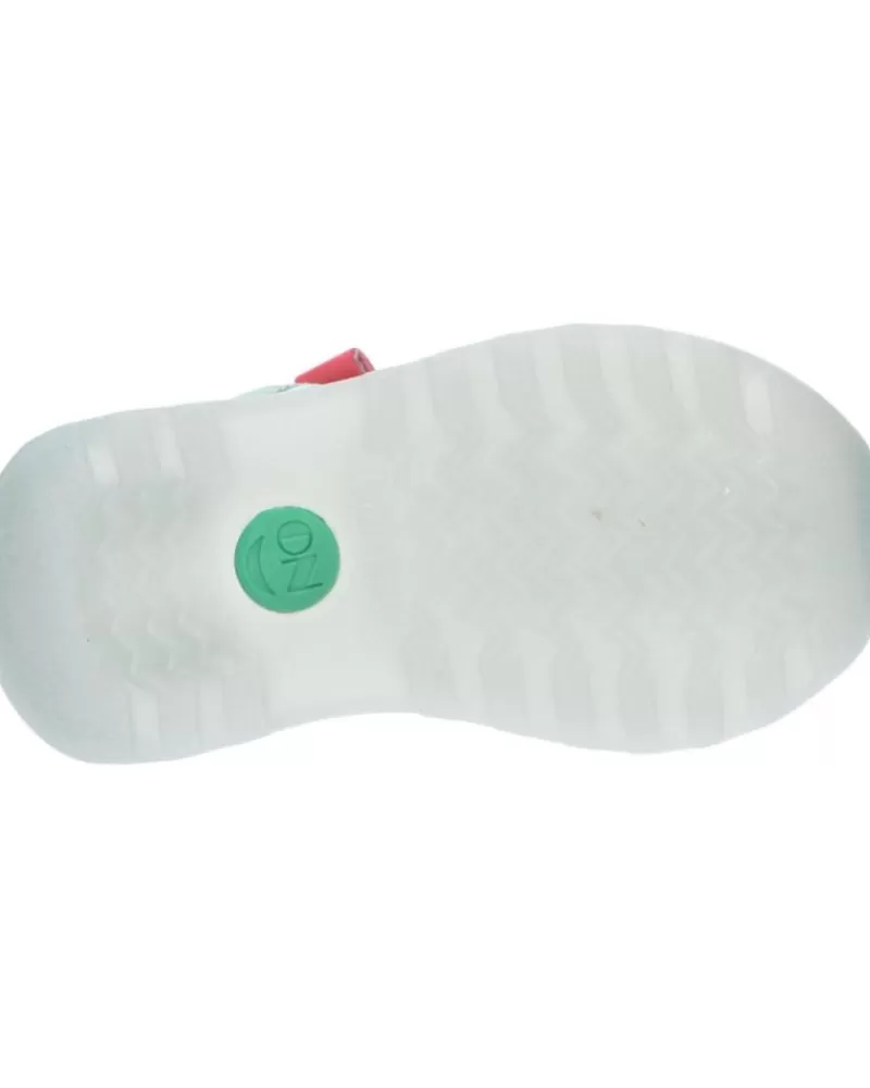 Boy KICKERS Sandals-Girl And Boy 928480-30 Kikco Strap 51 Bleu Clair
