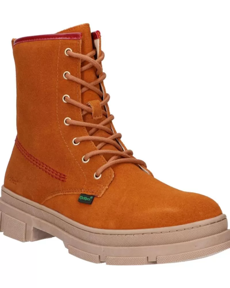 Boy KICKERS Mid Boots-Girl And Boy 947270-30 Kick Goji 116 Camel Rouge