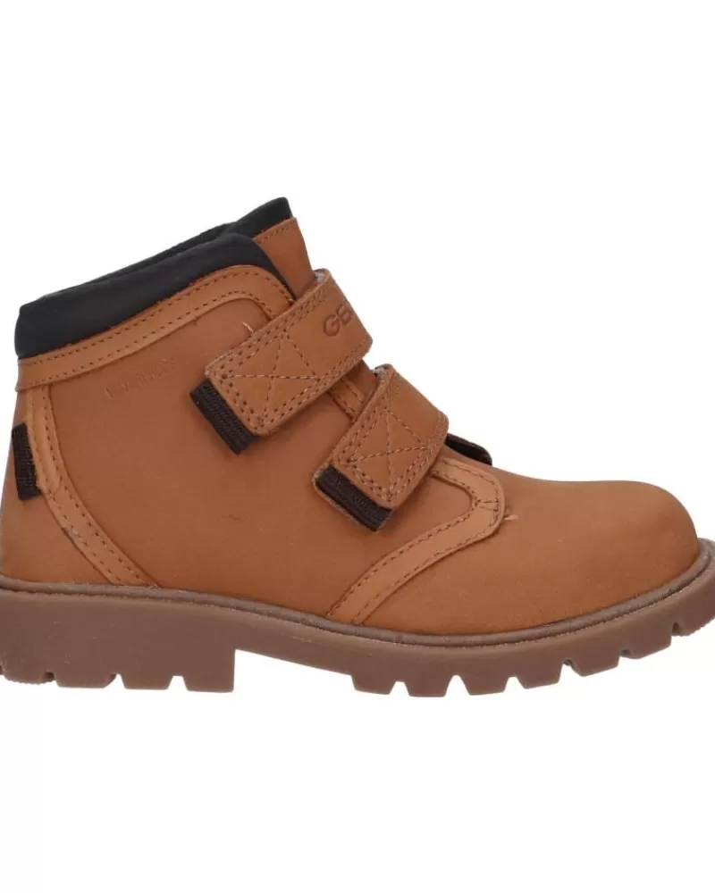 Boy GEOX Mid Boots-Girl And Boy Mid Boots J26Hda 032Fu J Shaylax Boy Wpf C6251 Cognac-Coffee