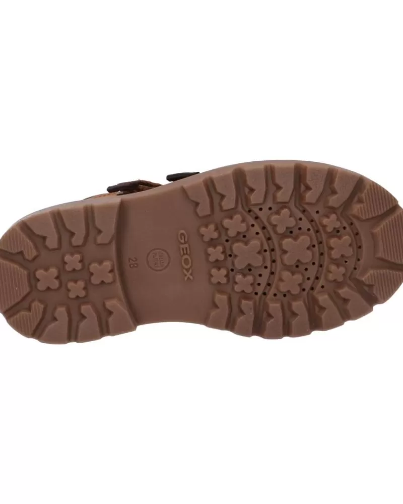 Boy GEOX Mid Boots-Girl And Boy Mid Boots J26Hda 032Fu J Shaylax Boy Wpf C6251 Cognac-Coffee