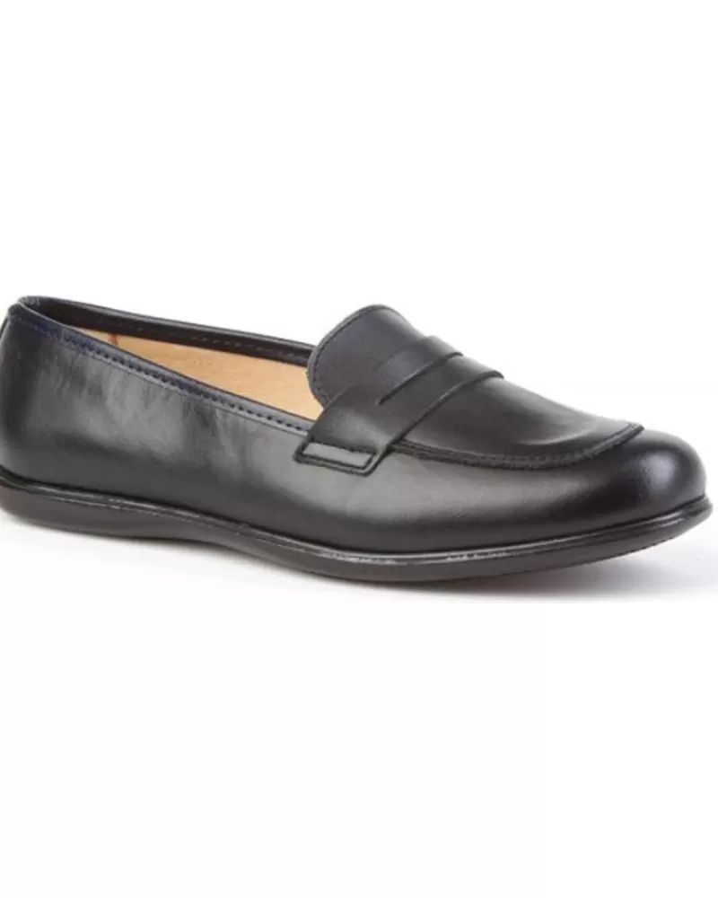 Boy ANGELITOS Moccasins-Girl And Boy Mocasines Escolar Piel 466 Marino