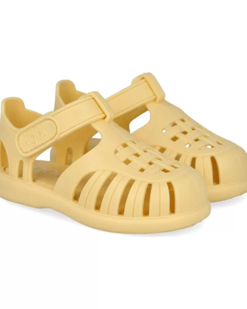 Boy IGOR Flip Flops-Girl And Boy Sandals Tobby Solid Sandalias Cangrejeras