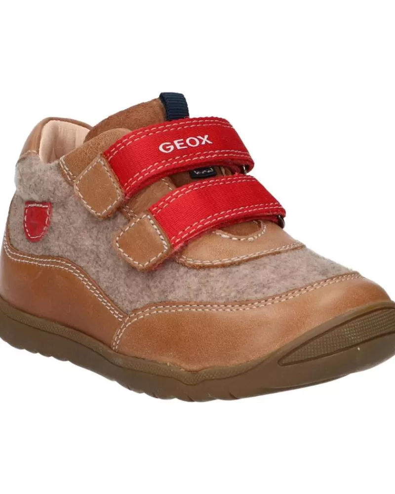 Boy GEOX Shoes-Girl And Boy Shoes B264Na 0Clny B Macchia Ct65Z Whisky-Sand