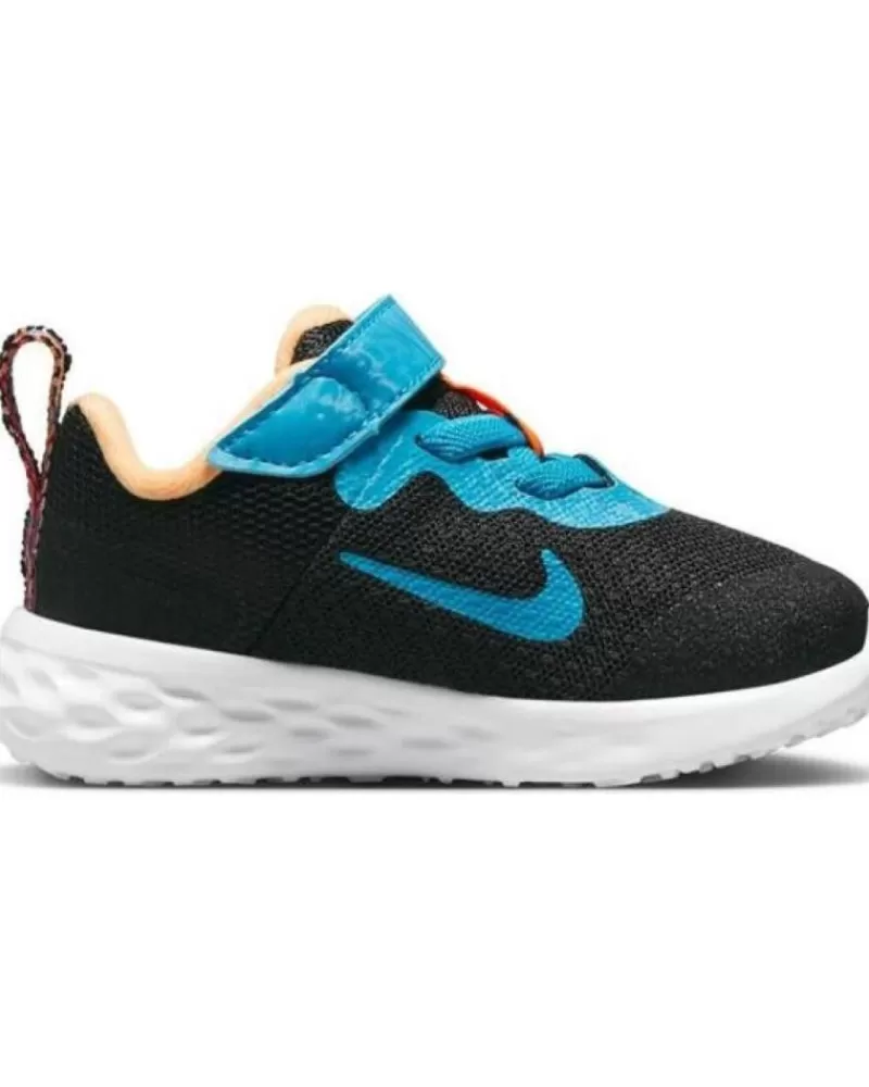 Boy NIKE Infant-Girl And Boy Shoes Zapatillas Revolution 6 Lil Negro Multi