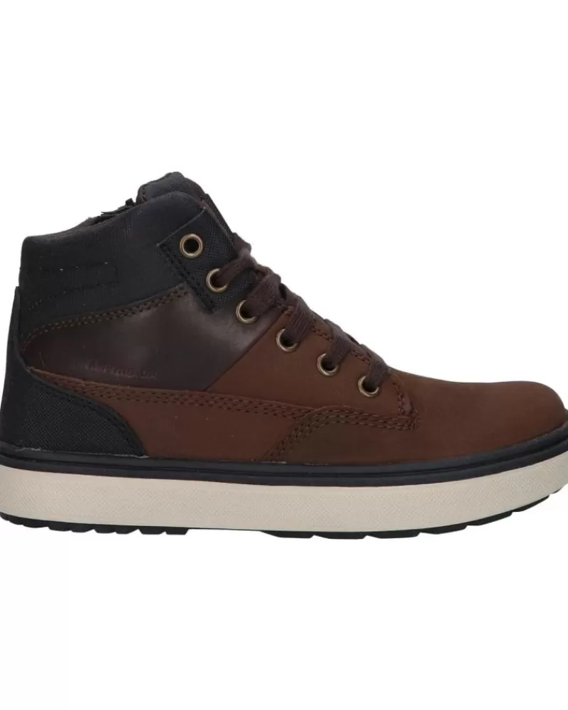 Boy GEOX Mid Boots-Girl And Boy Trainers J040Da 032Cq J Mattias B Boy Abx C6076 Coffee-Black