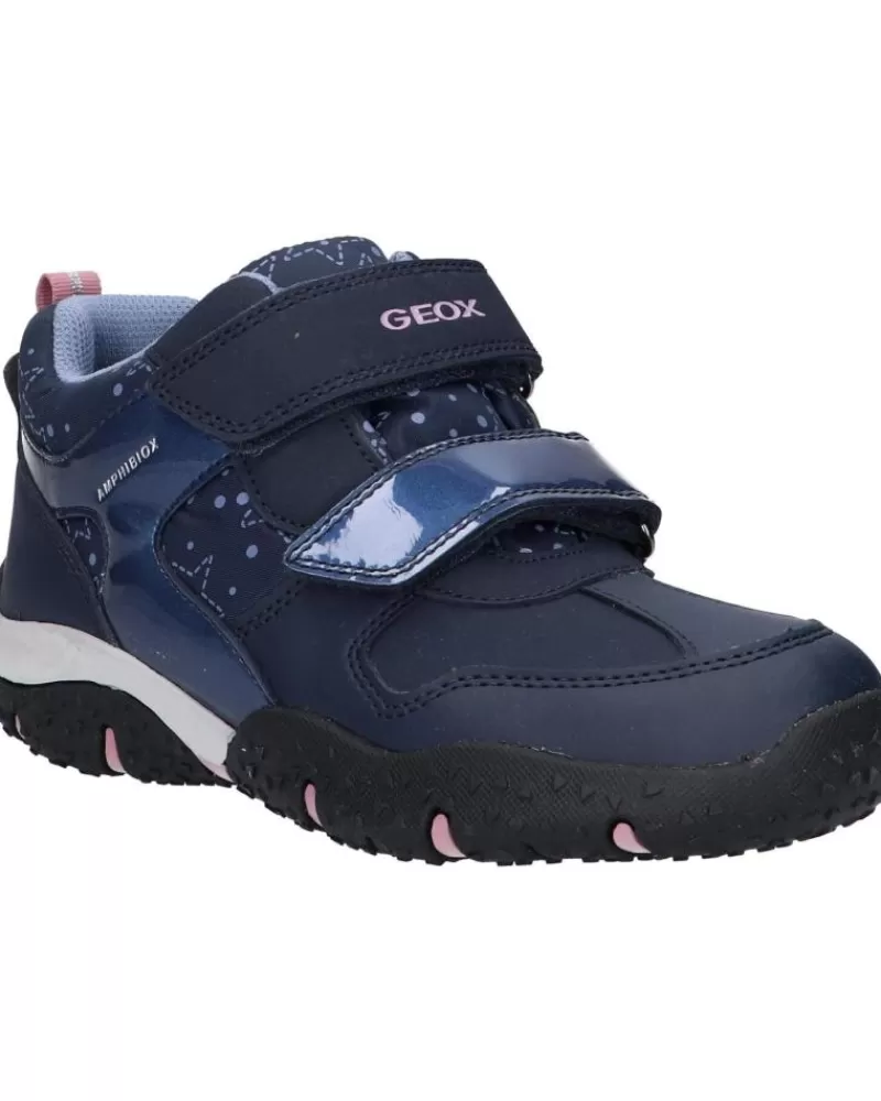 Girl GEOX Sports Shoes-Girl And Boy Trainers J26H1A 0Bcmn J Baltic Girl B Abx C0694 Navy-Pink
