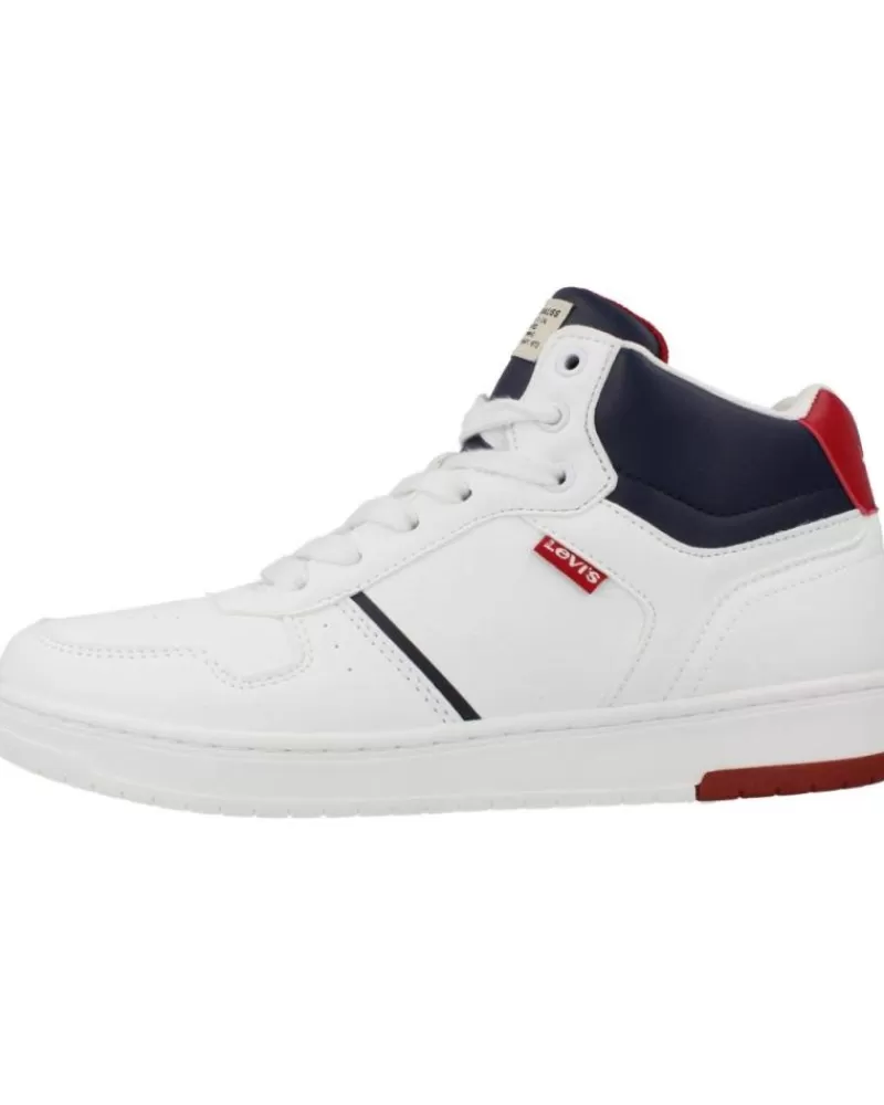 Girl LEVIS Sports Shoes-Girl And Boy Trainers Kick Mid Blanco