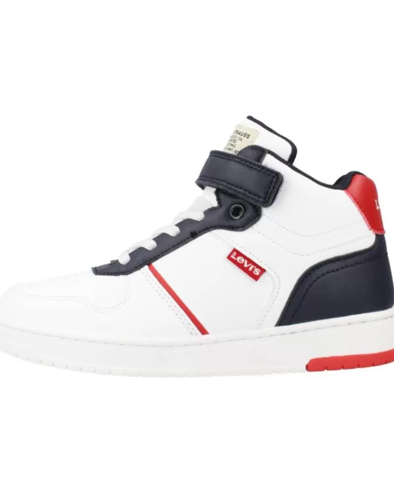 Girl LEVIS Sports Shoes-Girl And Boy Trainers Kick Mid Blanco
