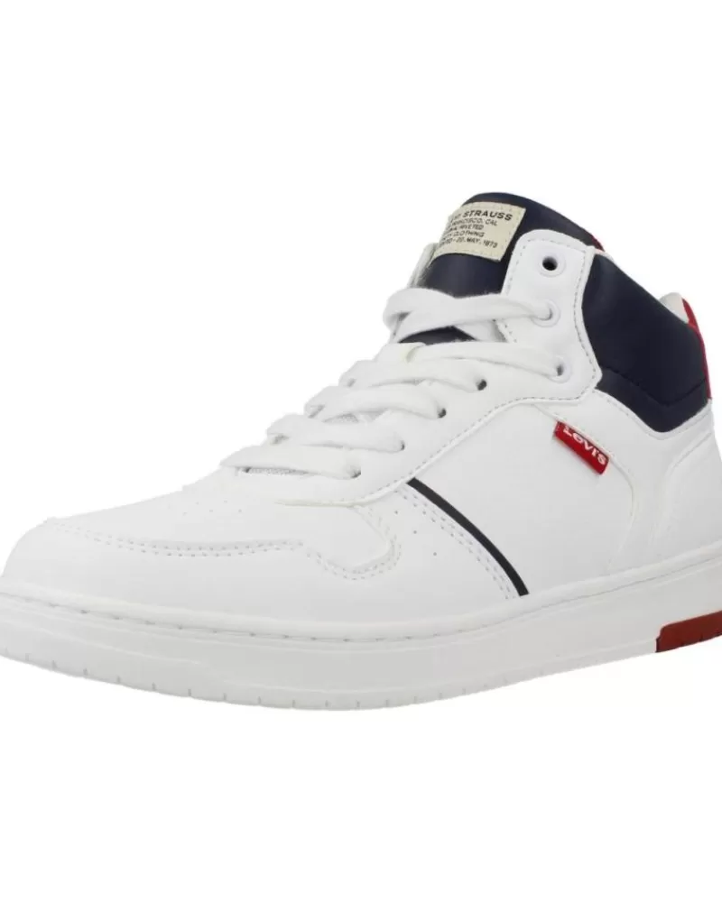 Girl LEVIS Sports Shoes-Girl And Boy Trainers Kick Mid Blanco