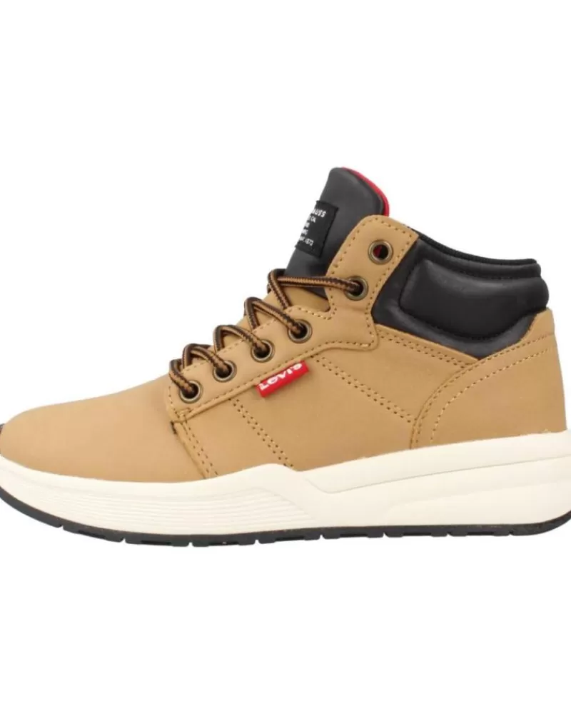 Girl LEVIS Sports Shoes-Girl And Boy Trainers Newpeak Marron Claro