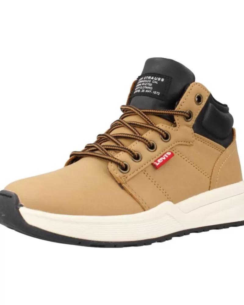 Girl LEVIS Sports Shoes-Girl And Boy Trainers Newpeak Marron Claro