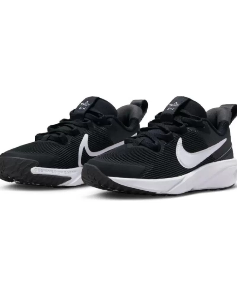 Boy NIKE Sports Shoes-Girl And Boy Trainers Deporitva Running Unisex Dx7614 Negro Blanco