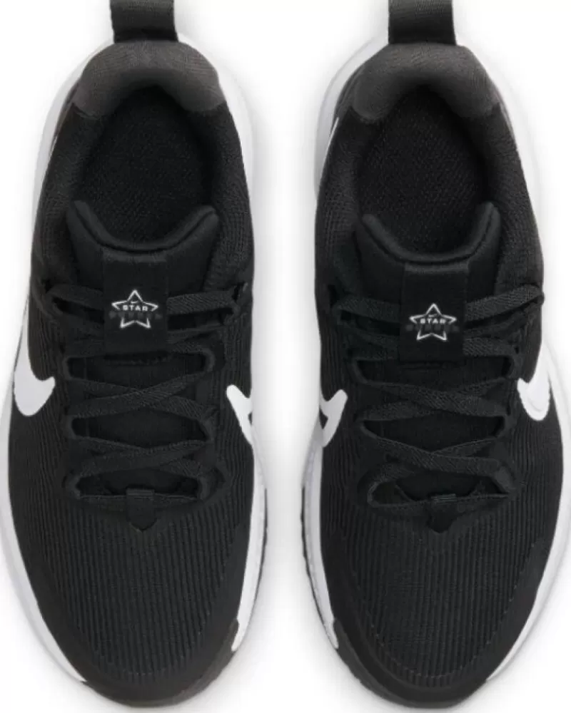 Boy NIKE Sports Shoes-Girl And Boy Trainers Deporitva Running Unisex Dx7614 Negro Blanco