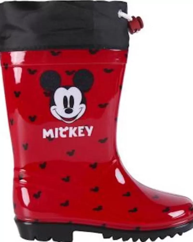 Boy OTRAS MARCAS Wellington Boots-Girl And Boy Wellington Boots Bota De Agua Mickey Rojo