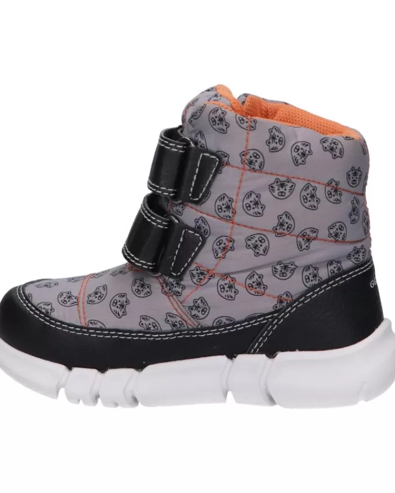 Girl GEOX Boots-Girl Boots B043Pc 0Mnbu B Flexyper Boy B Abx C0036 Grey-Orange